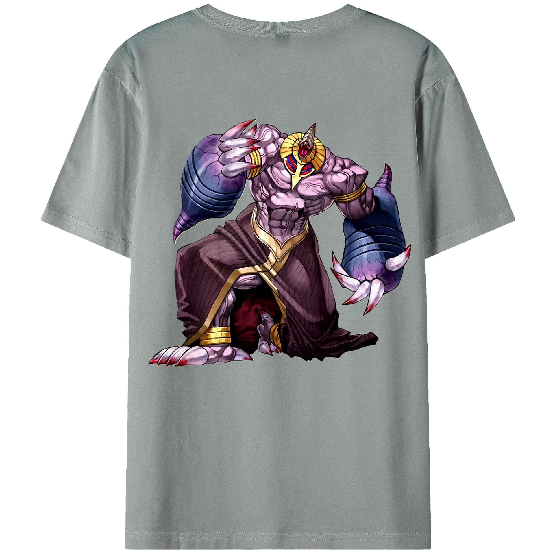 （画像用） 遊☆戯☆王 Yu-Gi-Oh! 綿100％ メンズ半袖Tシャツ（バックプリント） 通気性